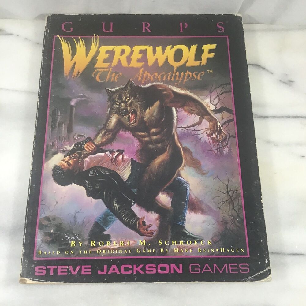 GURPS Werewolf: The Apocalypse RPG Book Steve Jackson Games 1993